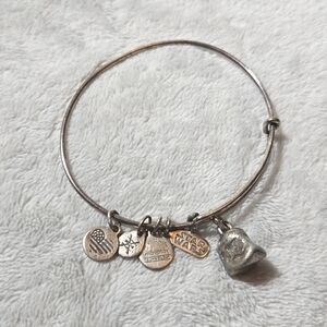#289 Alex & Ani Silver tone Charm Bangle Bracelet Star Wars